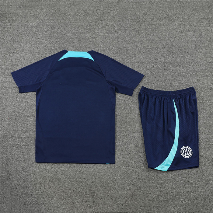 Chandal del Inter Milan Manga Corta 2022-2023 Azul - Pantalon Corto
